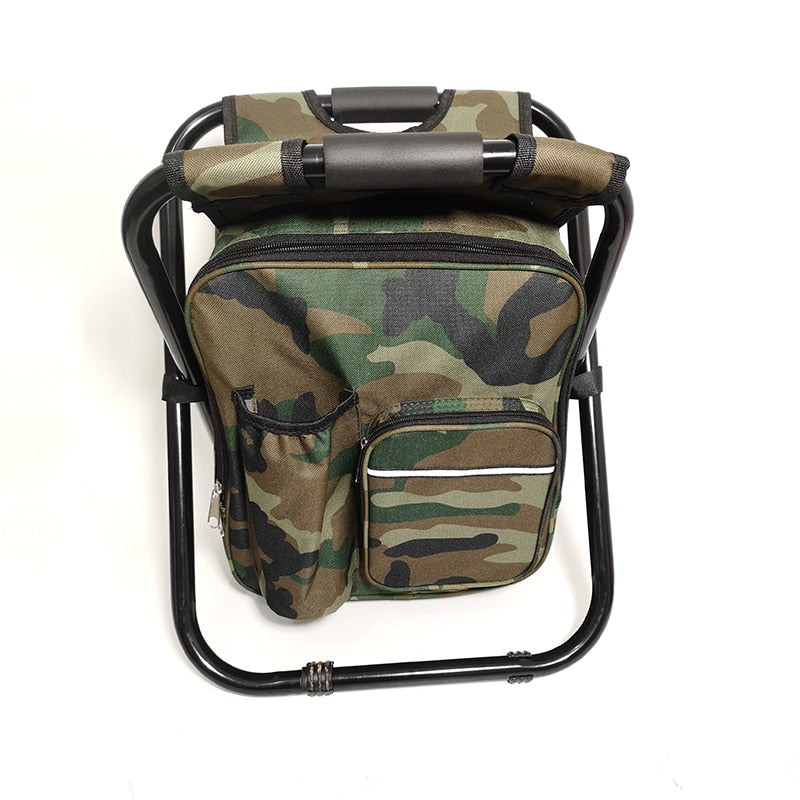 Multifunctional fishing tackle bag and chair