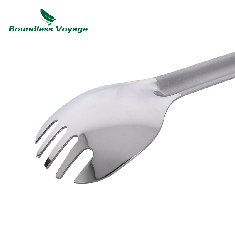 Boundless Voyage Long Handle Spoon Spork Mess Kit