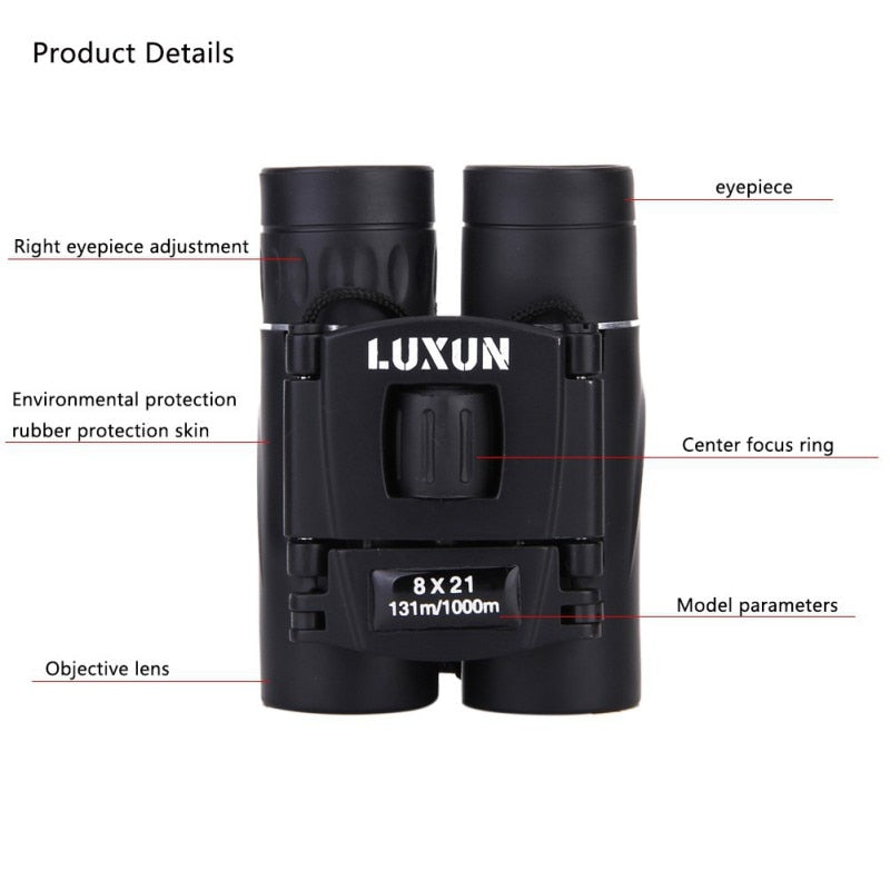 8x21 HD Binoculars 1000M Long Range