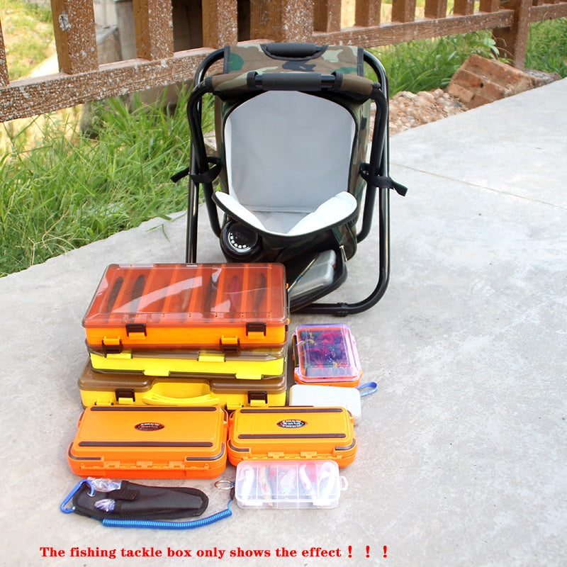 Multifunctional fishing tackle bag and chair