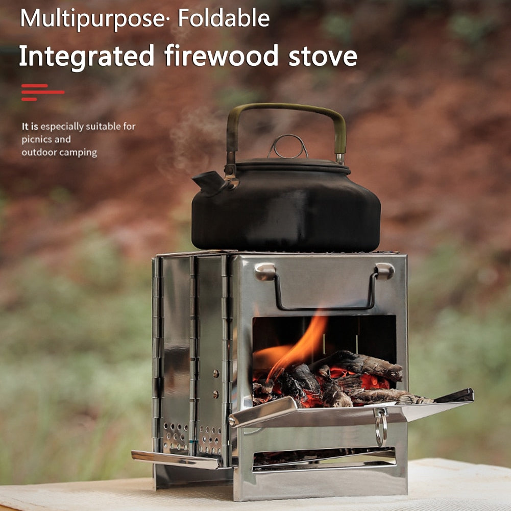 Mini Outdoor Firewood Stove Grill