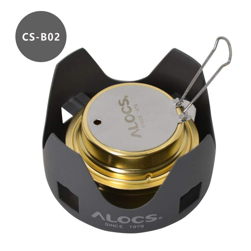 Compact Mini Spirit Burner Alcohol Stove with Stand