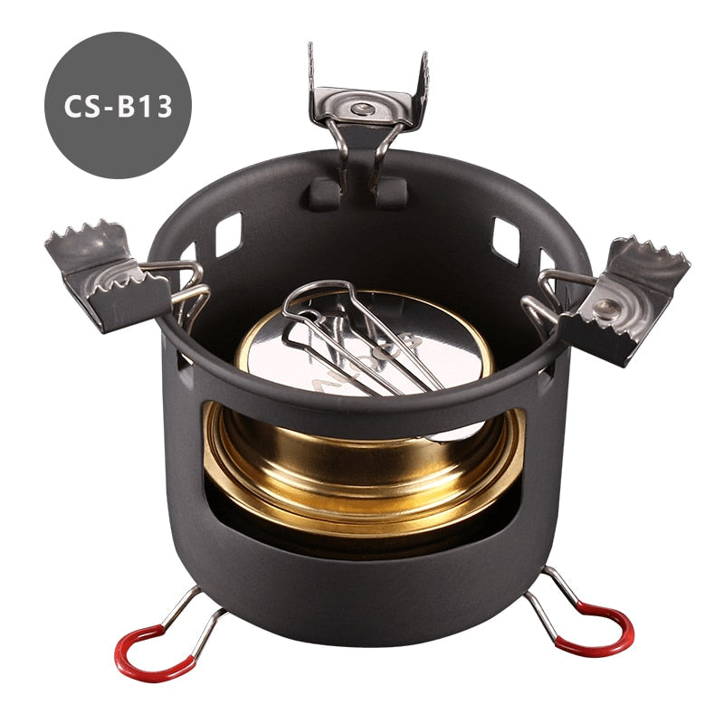 Compact Mini Spirit Burner Alcohol Stove with Stand