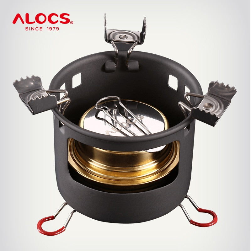 Compact Mini Spirit Burner Alcohol Stove with Stand