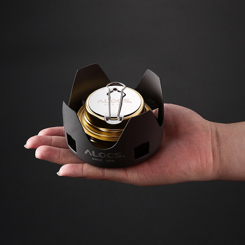 Compact Mini Spirit Burner Alcohol Stove with Stand