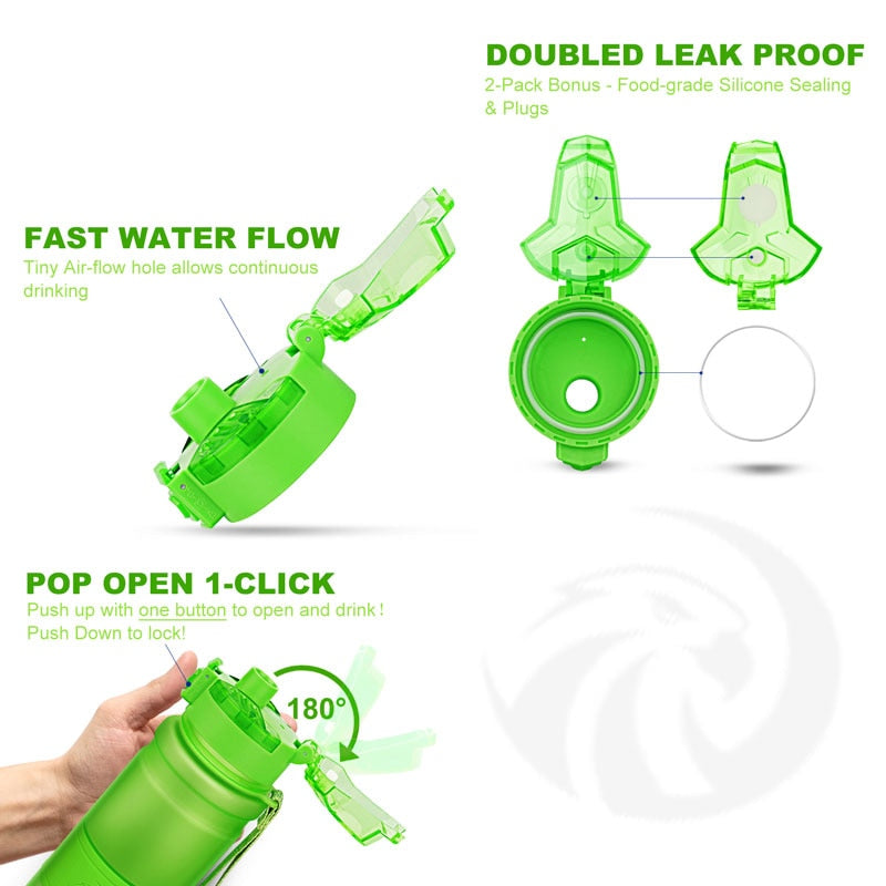 ZORRI Water Bottle Bpa Free Eco-Friendly