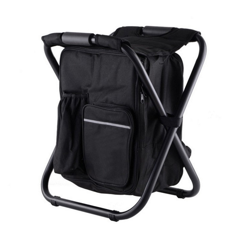 Multifunctional fishing tackle bag and chair