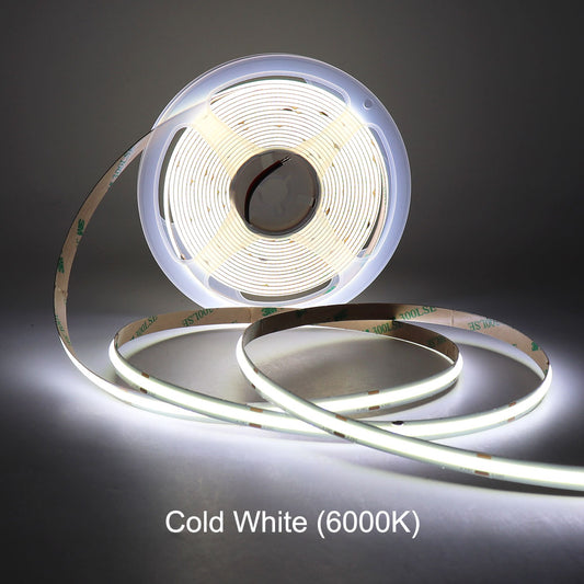 5m Flexible 12V 24V LED COB Strip Light Bar