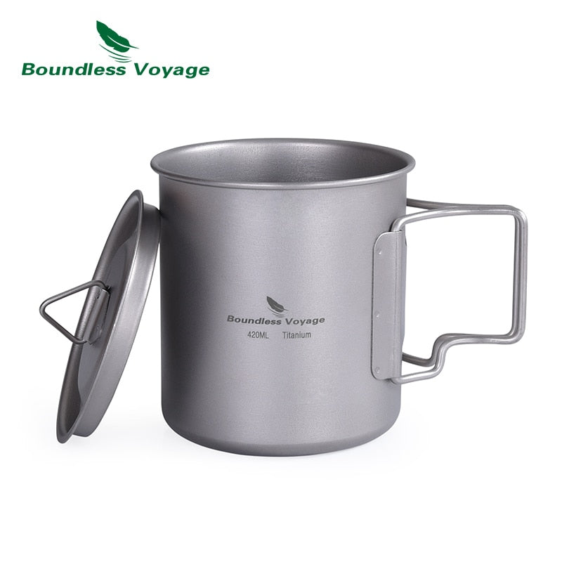 Boundless Voyage 420ml Titanium Cup With Lid