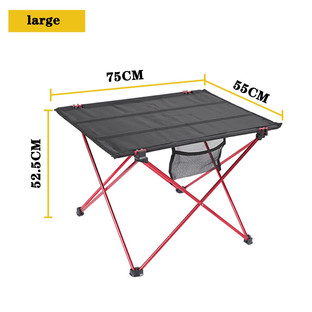 Portable Foldable Camping Table Aluminium Alloy Ultra Light