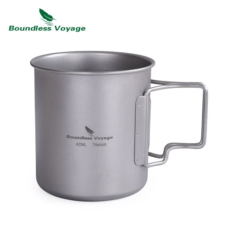 Boundless Voyage 420ml Titanium Cup With Lid