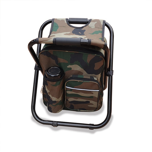 Multifunctional fishing tackle bag and chair