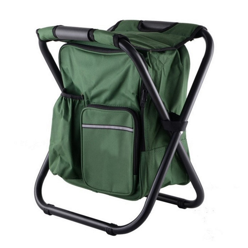 Multifunctional fishing tackle bag and chair