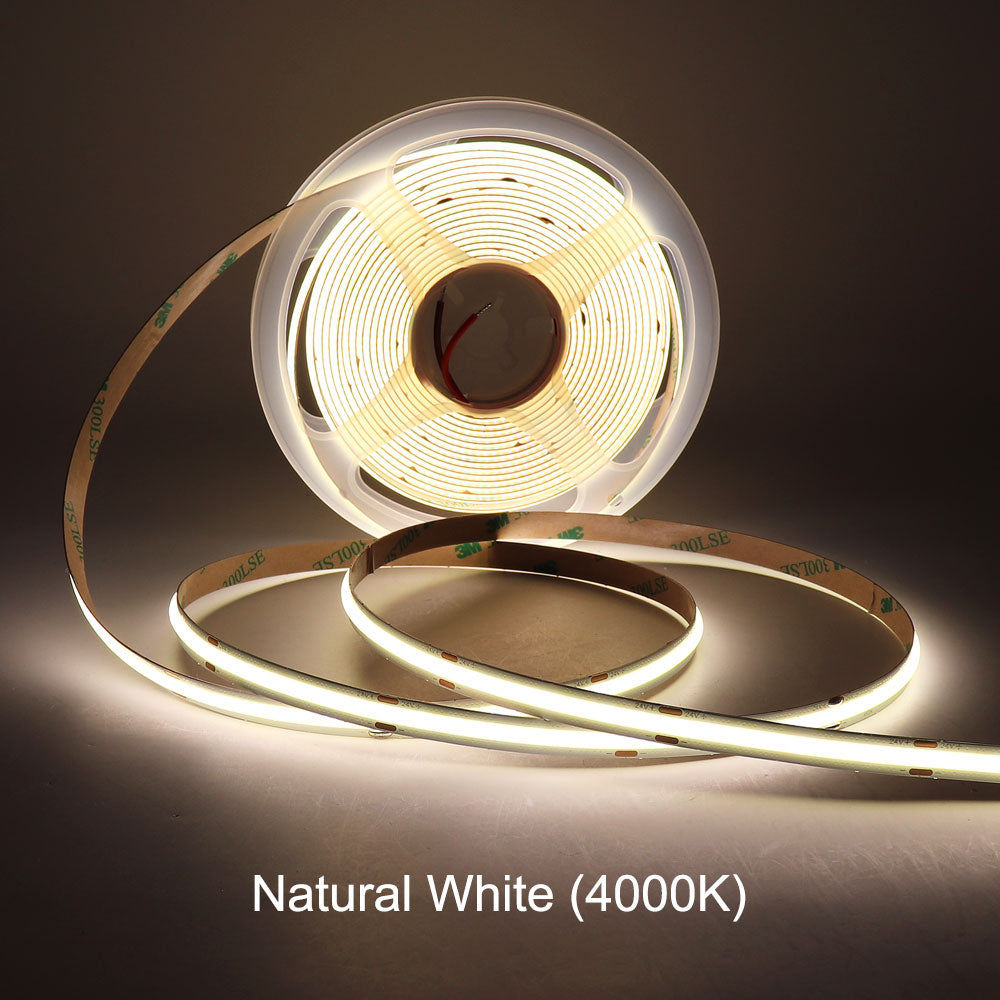 5m Flexible 12V 24V LED COB Strip Light Bar