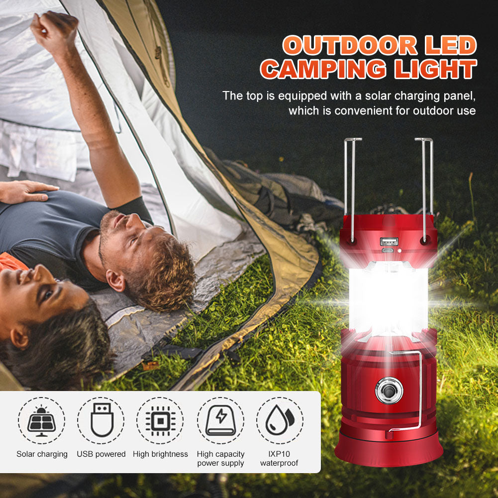 Camping Lantern 1200mAh USB Rechargeable Solar Charging