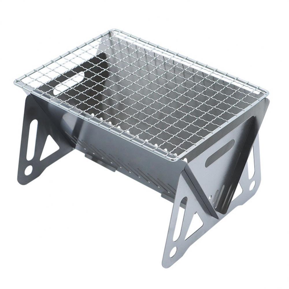 Small Folding BBQ Grill Charcoal Stainless Steel