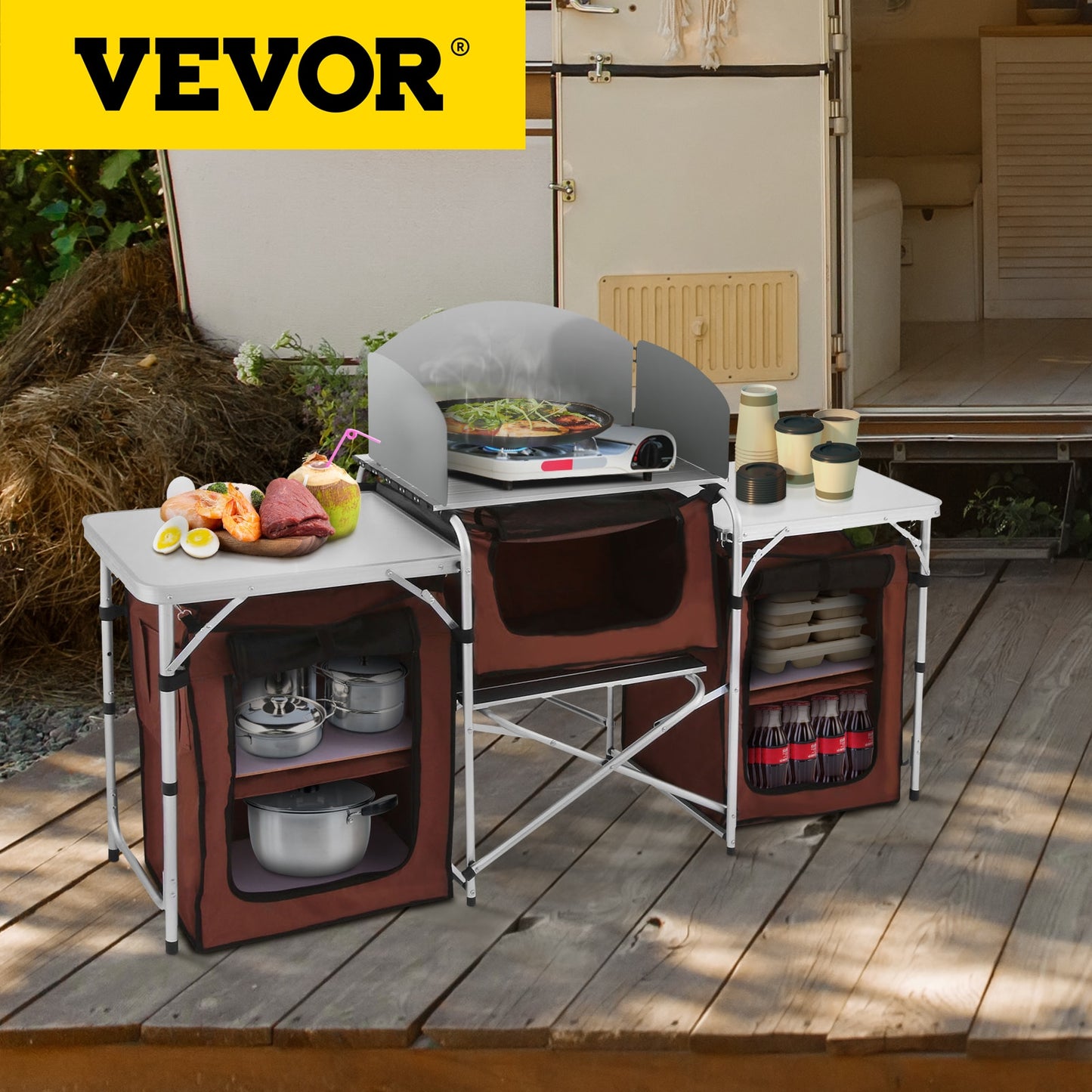 VEVOR Camping Outdoor Kitchen Foldable