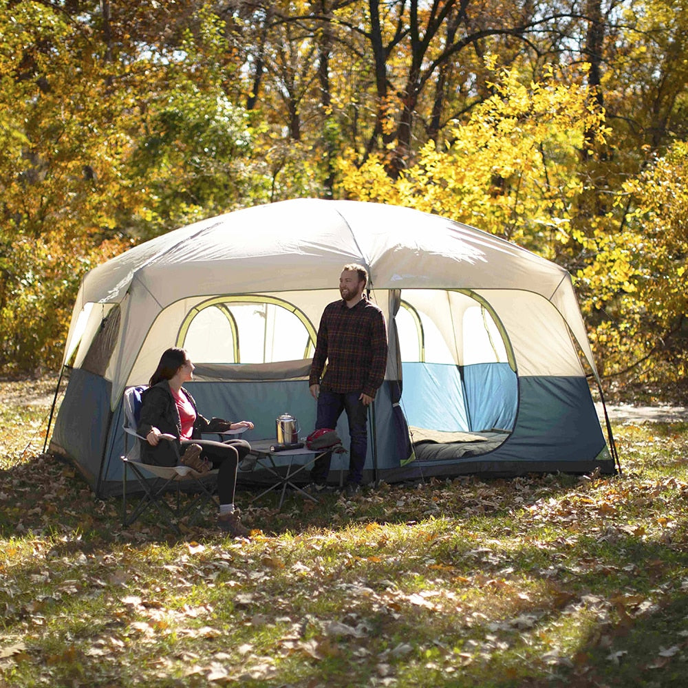 14' X 10' Family Cabin Tent 10-Person Tent