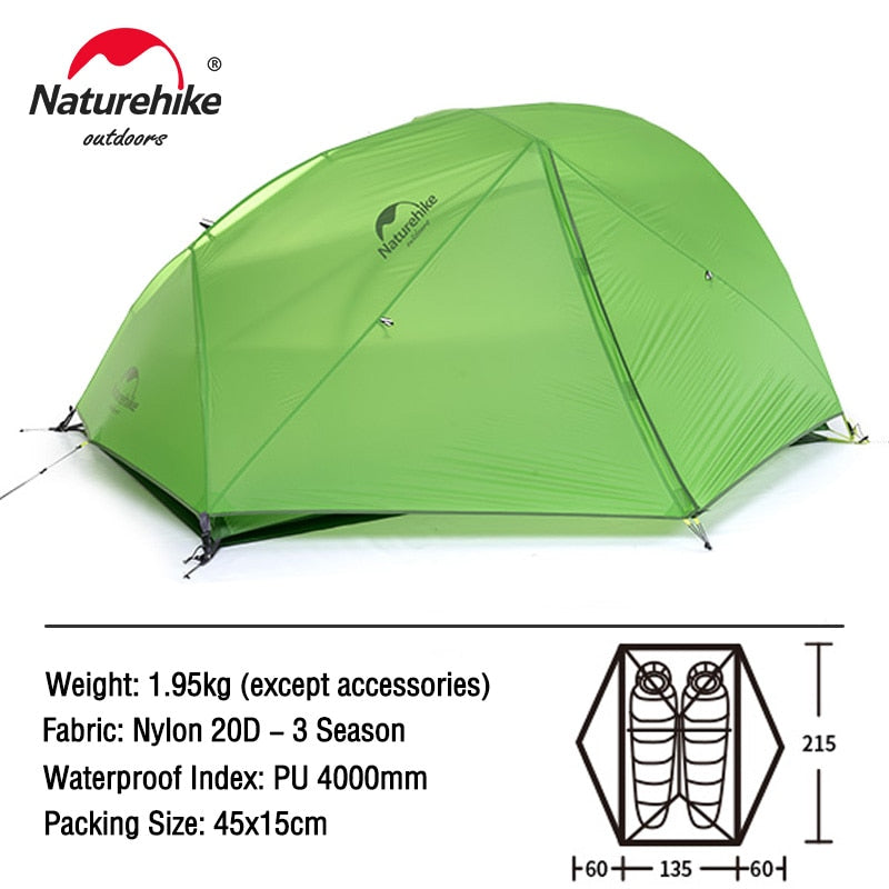 Naturehike  2 Person Ultralight Waterproof Tent