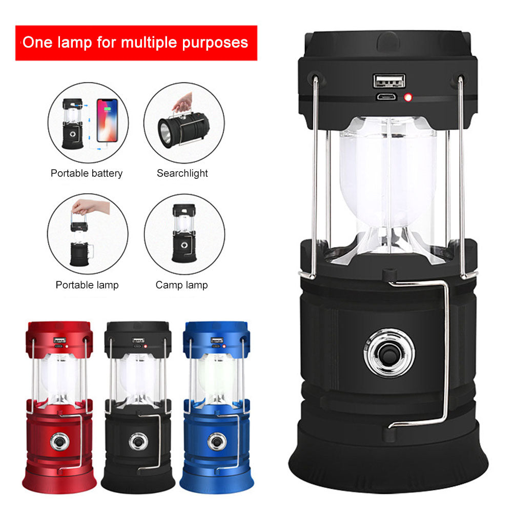 Camping Lantern 1200mAh USB Rechargeable Solar Charging