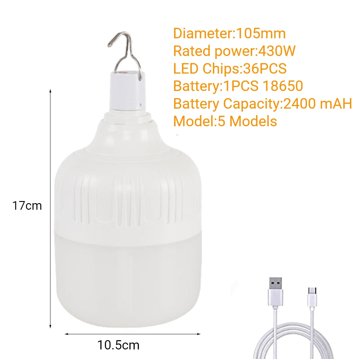 650W Portable Lanterns Camping Lamp