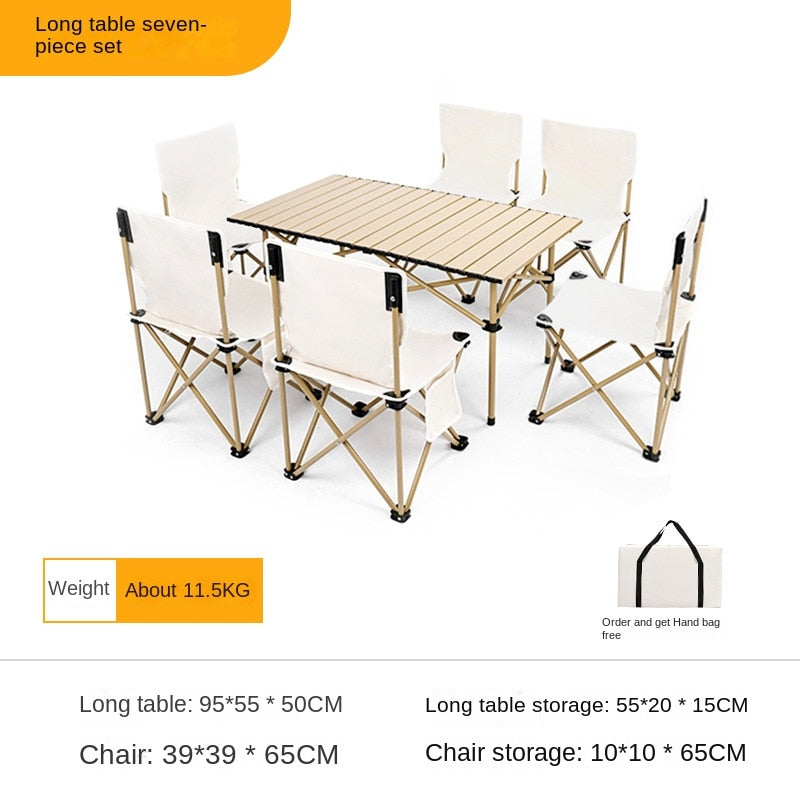 Outdoor Folding Table and Chair