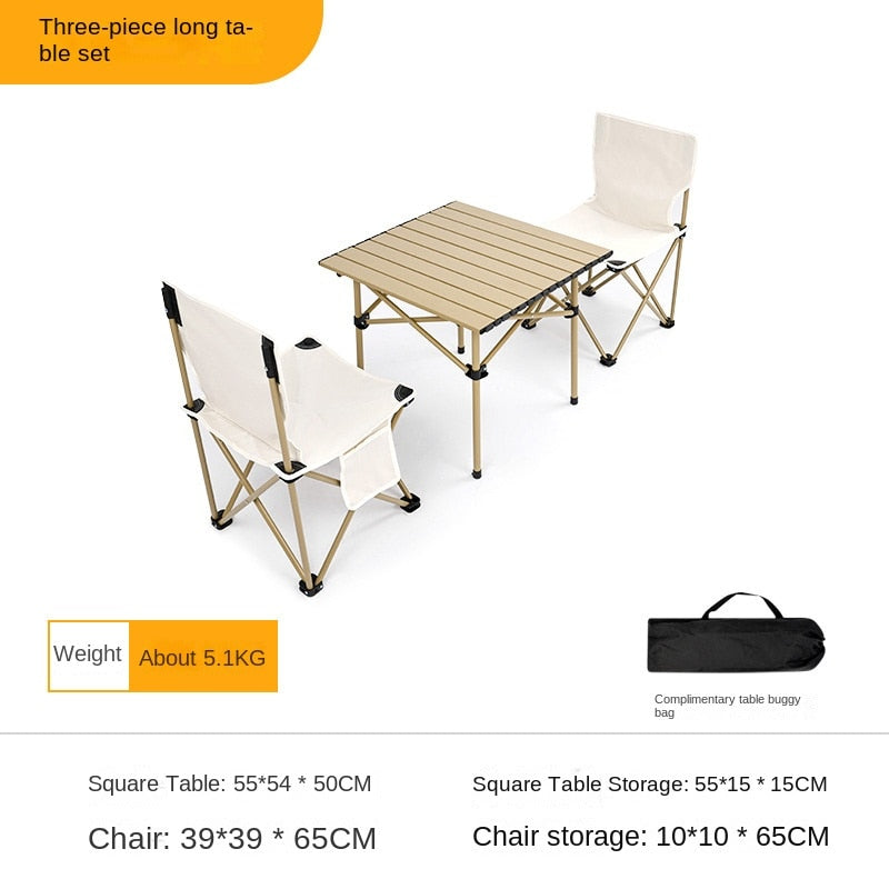 Outdoor Folding Table and Chair