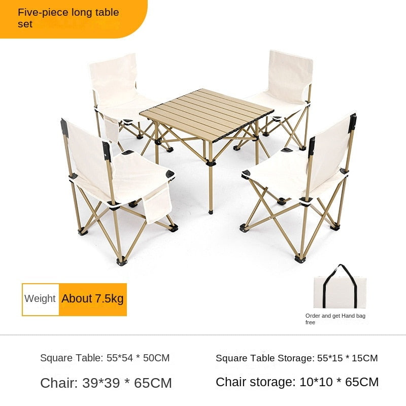 Outdoor Folding Table and Chair