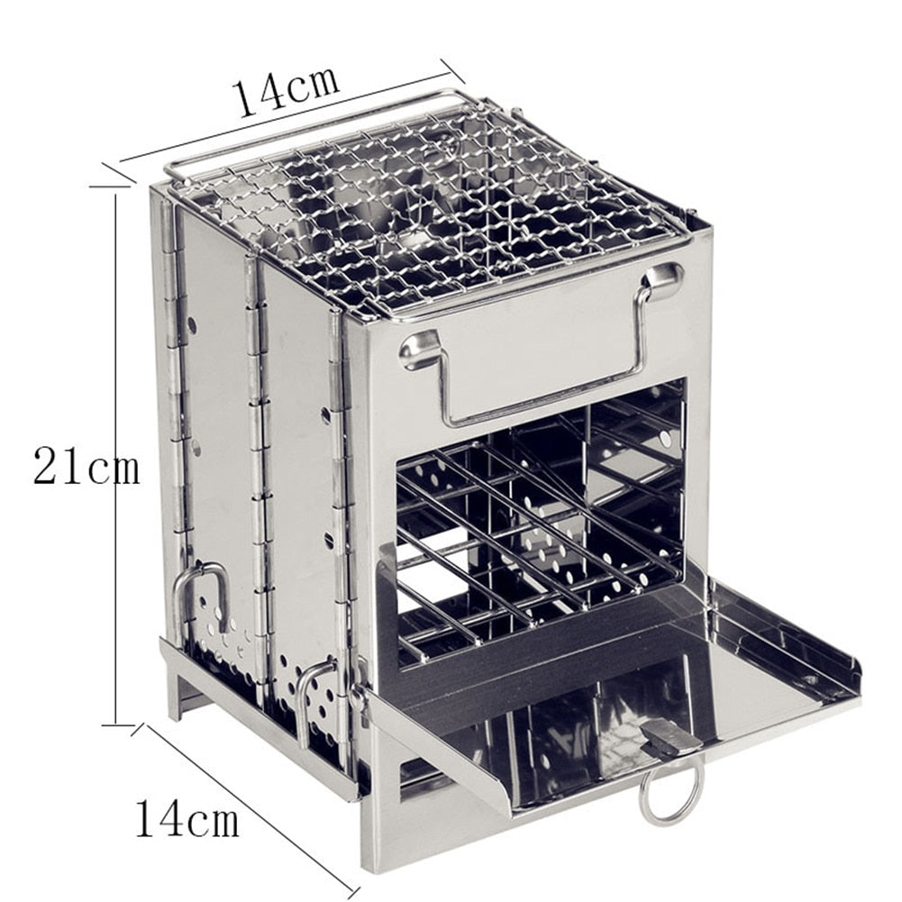 Mini Outdoor Firewood Stove Grill