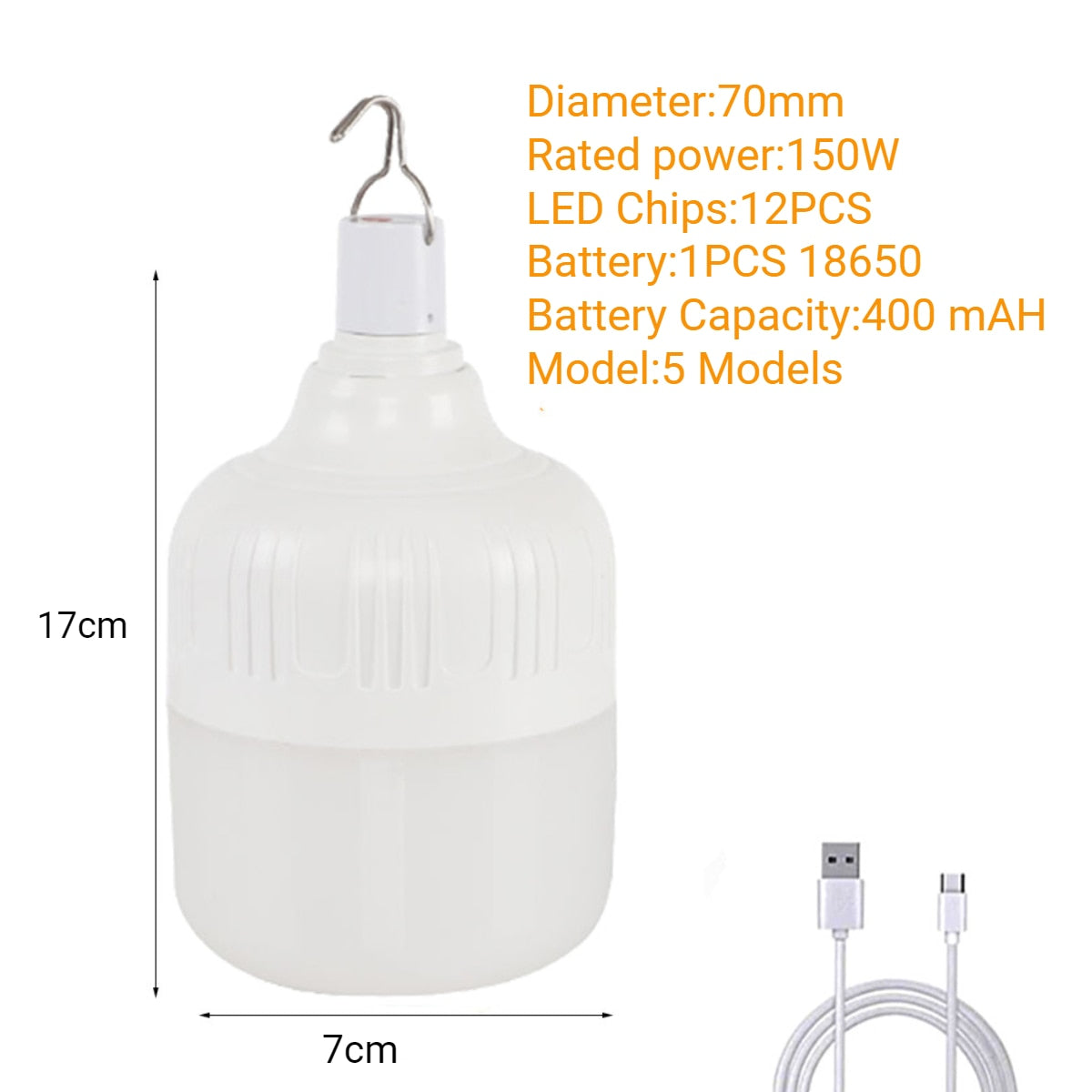 650W Portable Lanterns Camping Lamp