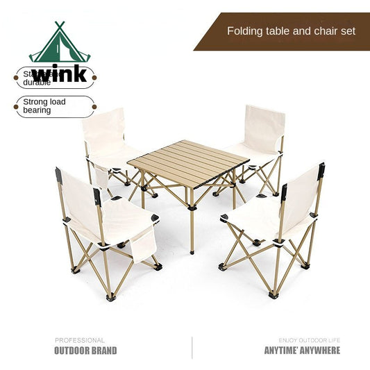 Outdoor Folding Table and Chair