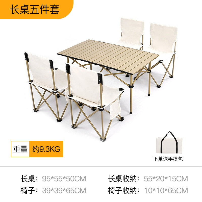 Outdoor Folding Table and Chair